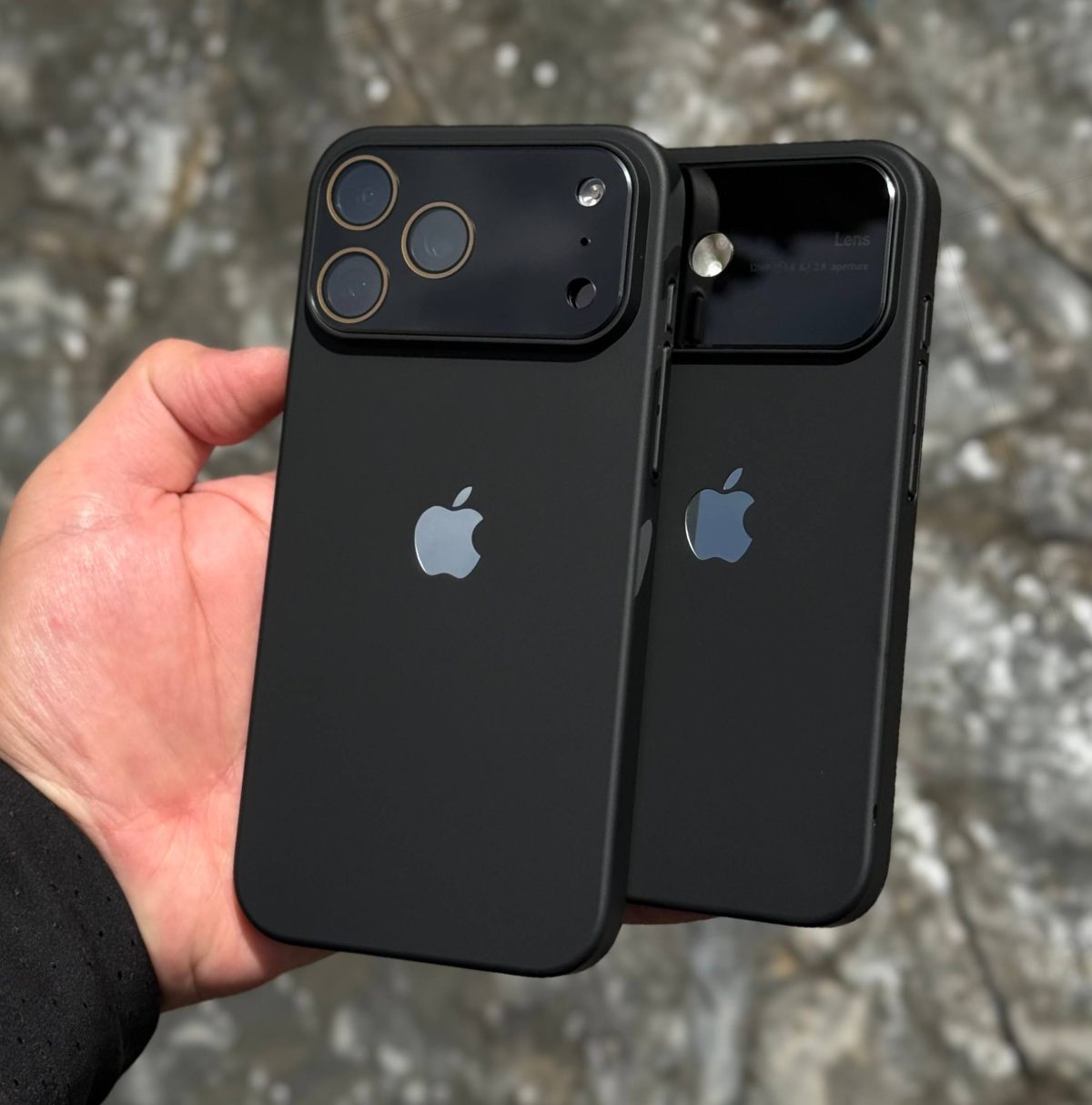 قاب pc لنز مشکی با محافظ لنز - تصویر 3
